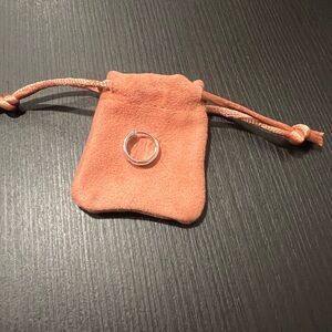 Mejuri 14K White Gold Huggie Hoop